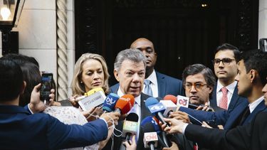 Santos dijo que la reunión fue muy cordial, donde cada uno de los participantes expresó sus opiniones sobre Venezuela.