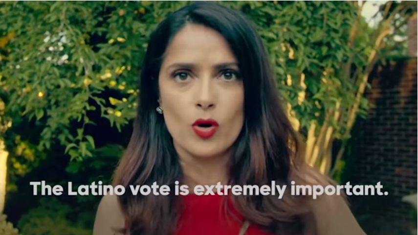 En el video, la actriz mexicano-estadounidense alienta a la comunidad latina a ser la voz de los millones de inmigrantes que Donald Trump demoniza