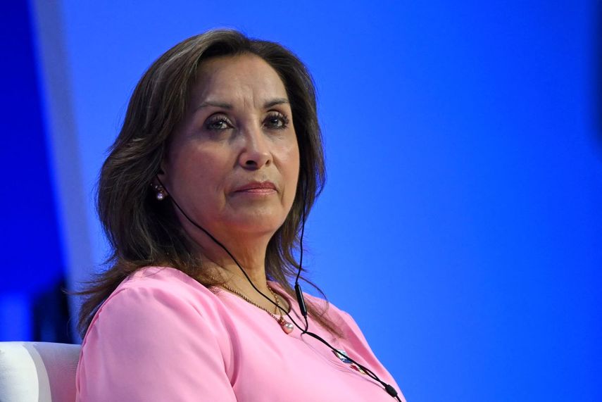 Dina Boluarte, presidenta de Perú.