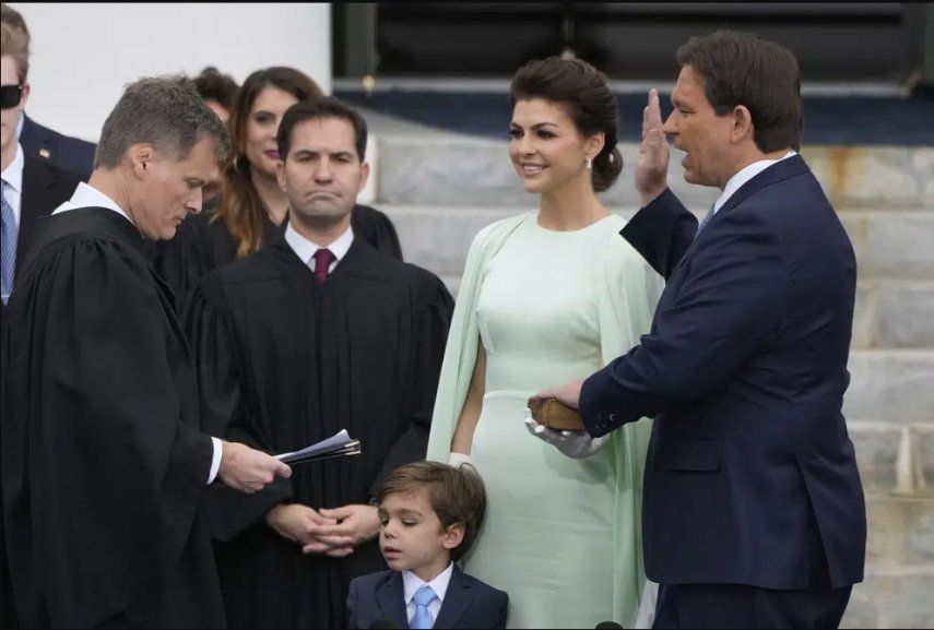 Ceremonia de posesión de Ron DeSantis, como gobernador de Florida por segundo mandato.