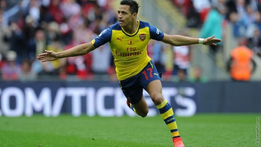 El chileno Alexis Sánchez fue la figura del partido (foto: Prensa Arsenal)