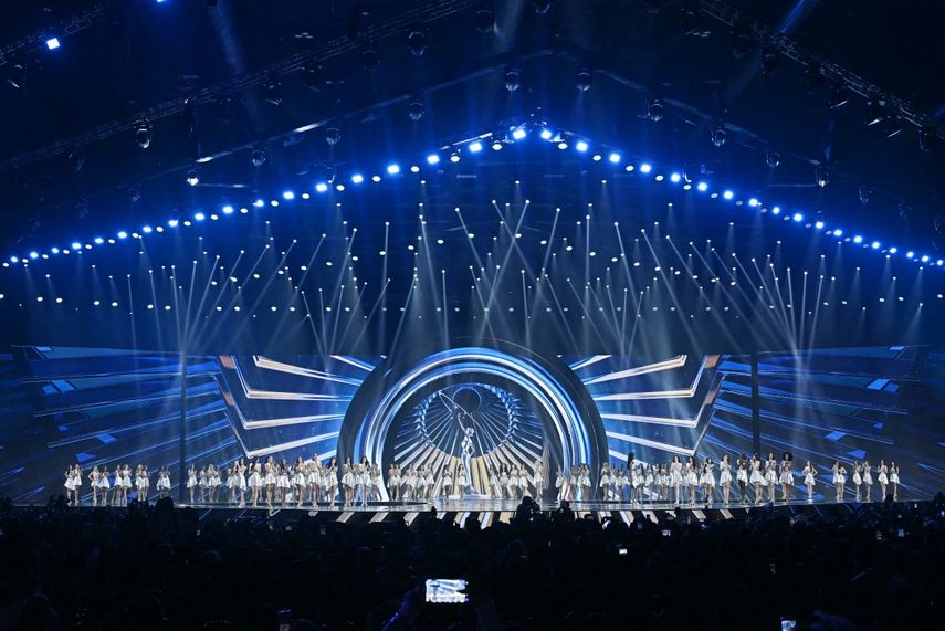 Las concursantes participan en la competencia final del certamen Miss Universo 2025 en Nonthaburi el 21 de noviembre de 2025.