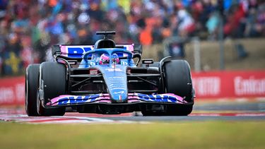 Fernando Alonso de Alpine durante el GP de Hungría