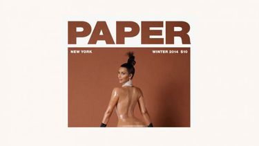 Portada a medias de la revista Paper Magazine. (CORTESÍA)