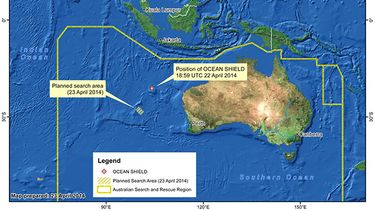 El mapa tridimensional del fondo del mar creado por el sumergible robotizado.(AP)