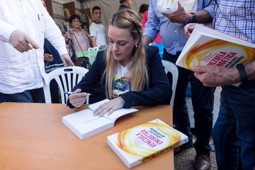 Lilian tintori, esposa del líder opositor venezolano, Leopoldo López