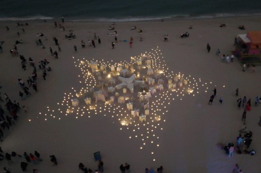 ReefLine, Elephant Family y Art&Newport presentan Star Compass, una serie de tres instalaciones de arte público a gran escala en Miami, el 2 de diciembre de 2024.