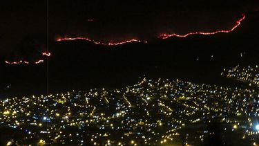 Incendio en la capital de Ecuador.&nbsp;