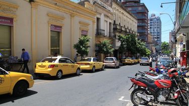 Calle en La Asunción, en Paraguay. 