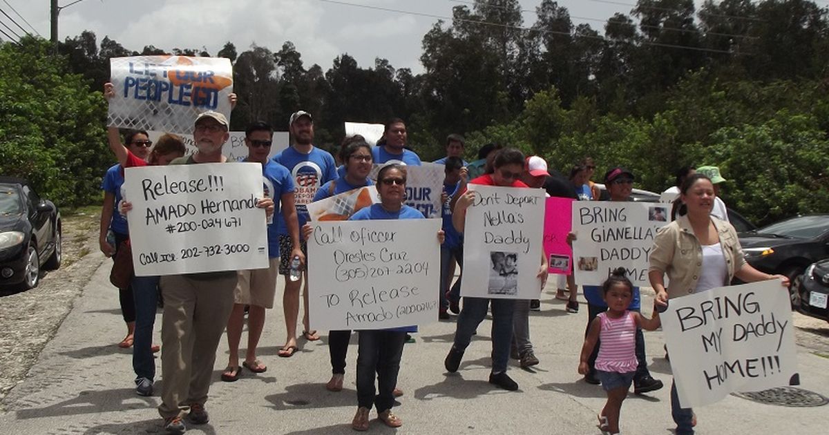 Protesta frente al centro de detención Krome deja 31 arrestos en Miami-Dade