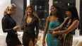 Imagen difundida por STXfilms que muestra, de izquierda a derecha a las actrices Lili Reinhart, Jennifer L&oacute;pez, Keke Palmer y Constance Wu en una escena de Hustlers.