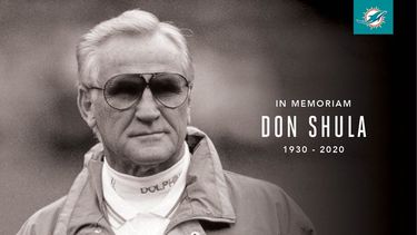 Miami Dolphins se despide de su entrenador Don Shula.&nbsp;