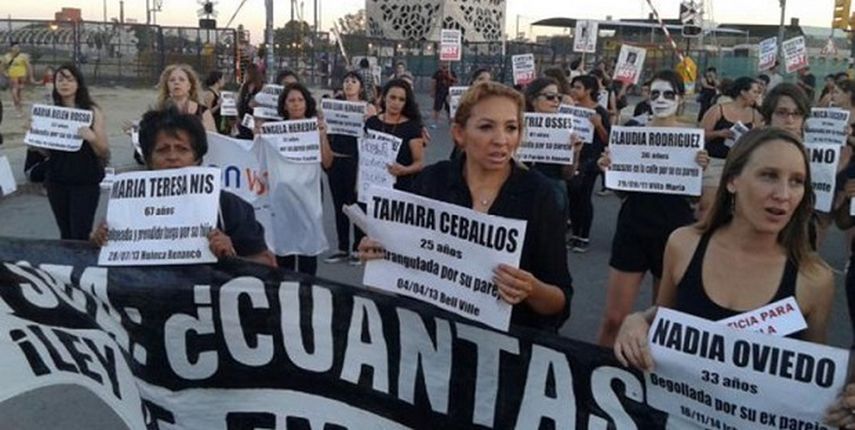 Protestas contra los asesinatos de mujeres (CORTESÍA. notihoy.com)