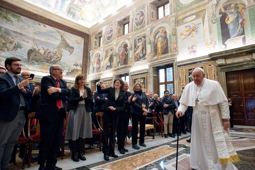 El papa Francisco en un evento en la Santa Sede