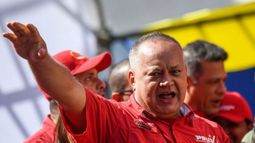 Diosdado Cabello, considerado como el número dos del chavismo, presidente de la Asamblea Nacional Constituyente ilegítima.