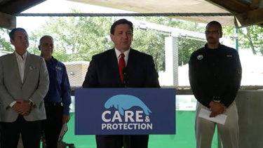 Ron DeSantis gobernador de Florida.&nbsp;