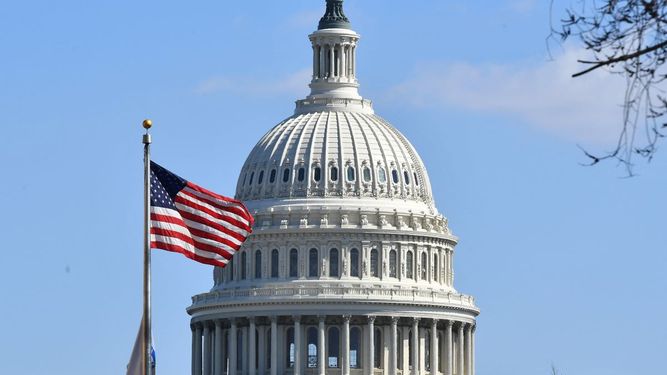 Cúpula de la sede del Capitolio en Washington.