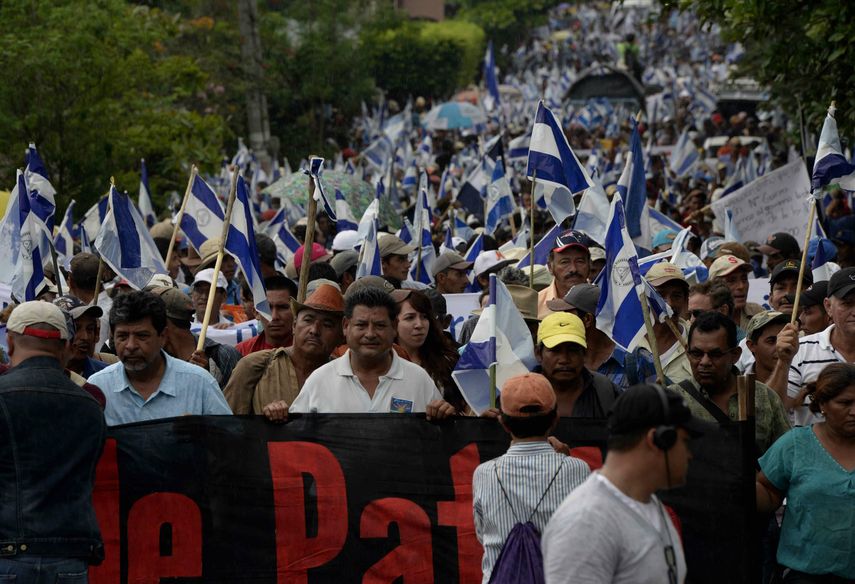 Los campesinos del sur de Nicaragua realizaron en 2016, más de 70 marchas de protesta para exigir la derogación canalera, aprobada por la Asamblea Nacional (congreso) el 13 de junio de 2013.