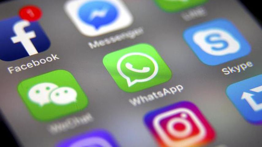  Las aplicaciones móviles Messenger, WhatsApp e Instagram.