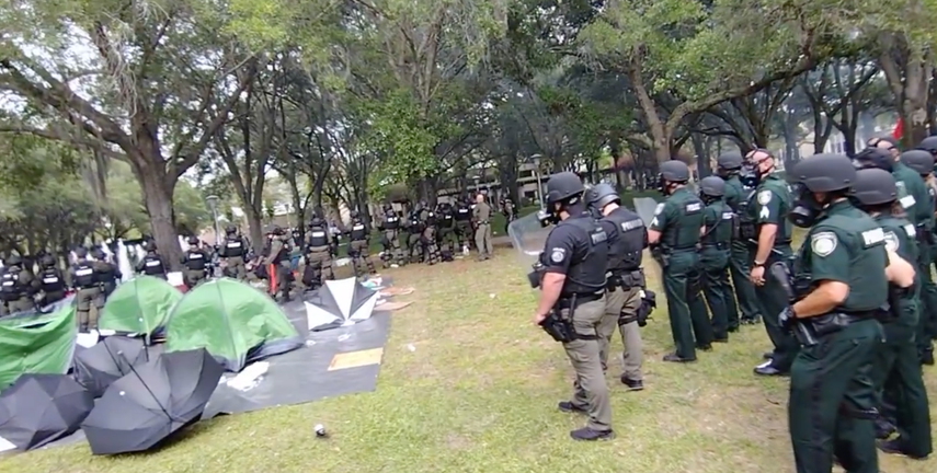 Marchas pro Palestina en la Universidad del Sur de Florida (FSU)
