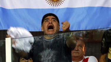 Maradona celebró el triunfo de Del Potro este domingo en Zagreb, horas después dela muerte de Fidel Castro