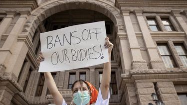 Manifestante en Texas