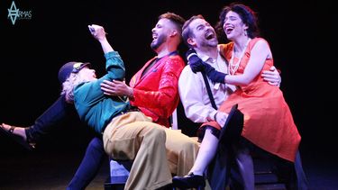 Elenco de la obra Acorralados, de Eddy Díaz Souz, que presenta Artefactus el viernes 23 y sábado 24, a las 8:30 pm.