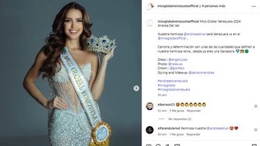 Andrea Carolina del Val, Miss Global Venezuela 2024.