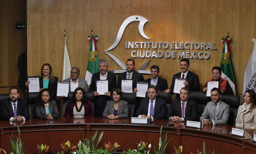7 de 10 partidos políticos de México firmaron un pacto de compromiso de civilidad, respeto y responsabilidad para los comicios presidenciales de este año&nbsp;
