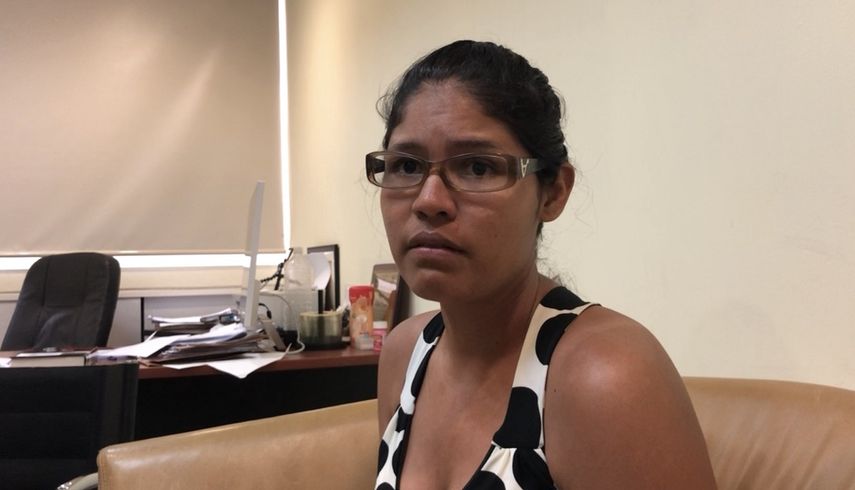 Sandra Hernández, la esposa del sargento mayor de tercera Luis Alexander Bandres Figueroa, durante su entrevista para DIARIO LAS AMÉRICAS.