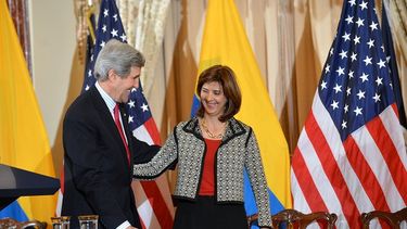 John Kerry, Secretario de Estado de EEUU y Maria Ángela Holguín, canciller de Colombia en anteriores encuentros