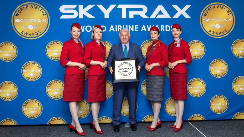 Turkish Airlines recibe por novena vez el premio a la Mejor Aerolínea de Europa.&nbsp;