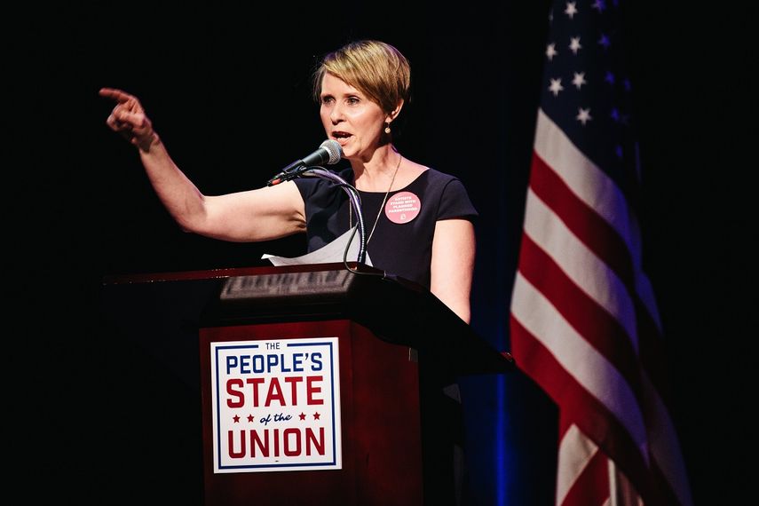 La actriz Cynthia Nixon anuncia su candidatura a gobernadora de Nueva York.
