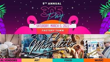 Cartel que anuncia el mercadito de este sábado 5 de marzo, en el Día 305 dedicado a Miami.&nbsp;