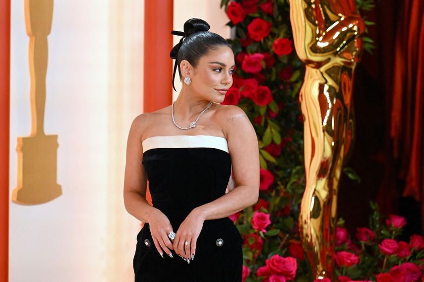 La actriz estadounidense Vanessa Hudgens. Las estrellas asisten a la 95ª Entrega Anual de los Premios de la Academia en el Dolby Theatre de Hollywood, California, el 12 de marzo de 2023.