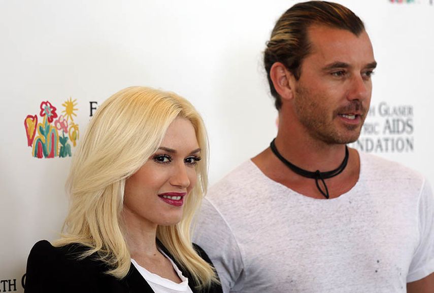 Gwen Stefani y Gavin Rossdale en un evento para recaudar fondos para la cura del SIDA en Los Angeles en junio del 2013. (AP)