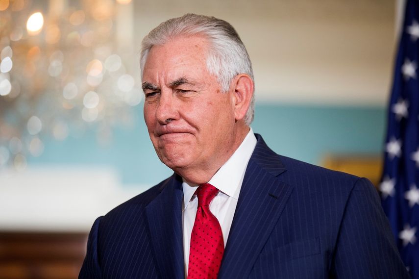 El secretario de Estado, Rex Tillerson, comparece en el Departamento de Estado en Washington este 1 de diciembre de 2017.&nbsp;