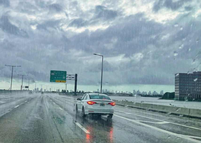 Lluvias en Miami.