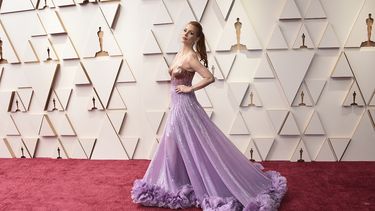 Jessica Chastain llega a los Oscar el 27 de marzo de 2022 en el Teatro Dolby en Los Angeles.&nbsp;