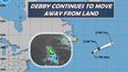 La tormenta Debby mantendrá esta dirección hasta que se disipe el viernes en el lejano Atlántico Norte convertida en extratropical.
