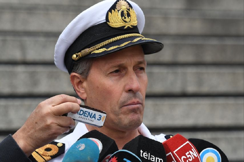 Enrique Balbi, portavoz de la Armada argentina.