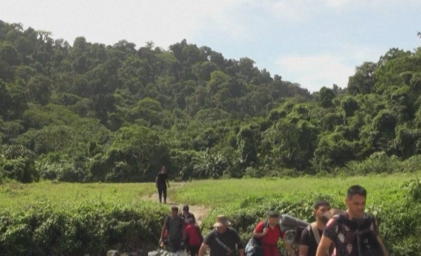 El número de migrantes que trata de llegar a Estados Unidos a través de la selva del Darién.