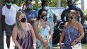 Un grupo espera su turno para someterse a una prueba de coronavirus, el sábado 31 de julio de 2021, en North Miami, Florida. Un grupo espera su turno para someterse a una prueba de coronavirus, el sábado 31 de julio de 2021, en North Miami, Florida.