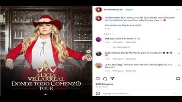 La cantante mexicana Alicia Villarreal.