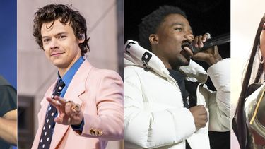 En esta combinación de fotografías The Weeknd, Harry Styles, Roddy Ricch y Megan Thee Stallion, quienes podrían ser nominados a los Grammy 2021. Las nominaciones serán anunciadas el 24 de noviembre de 2020.&nbsp;