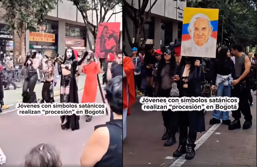 Acto disruptivo en plena Semana Santa genera indignación en Colombia.