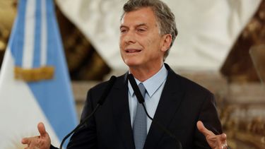 El presidente Mauricio Macri .