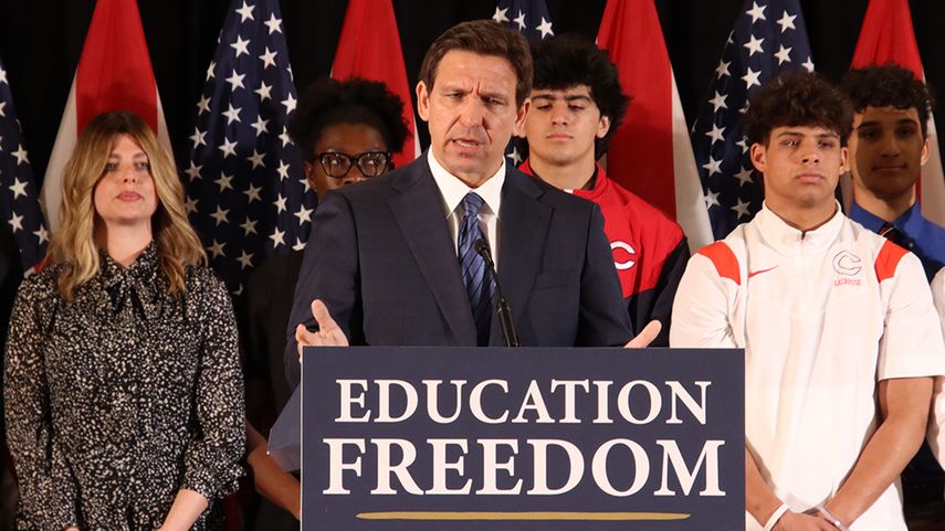Ron DeSantis, gobernador de Florida. 