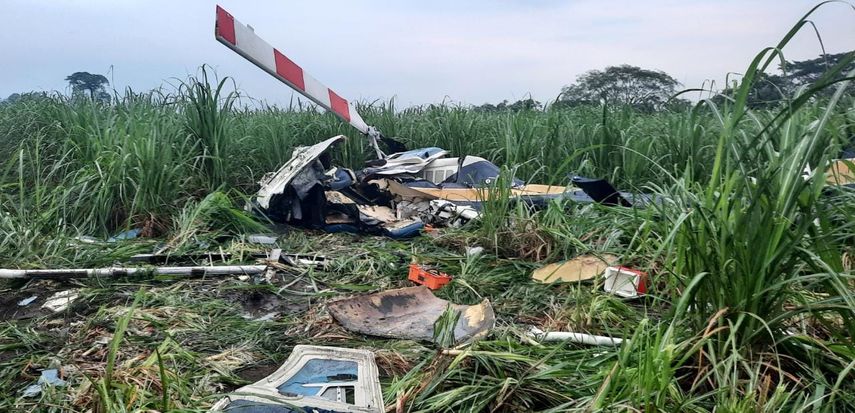 Al menos cuatro muertos al caer helicóptero en Guatemala