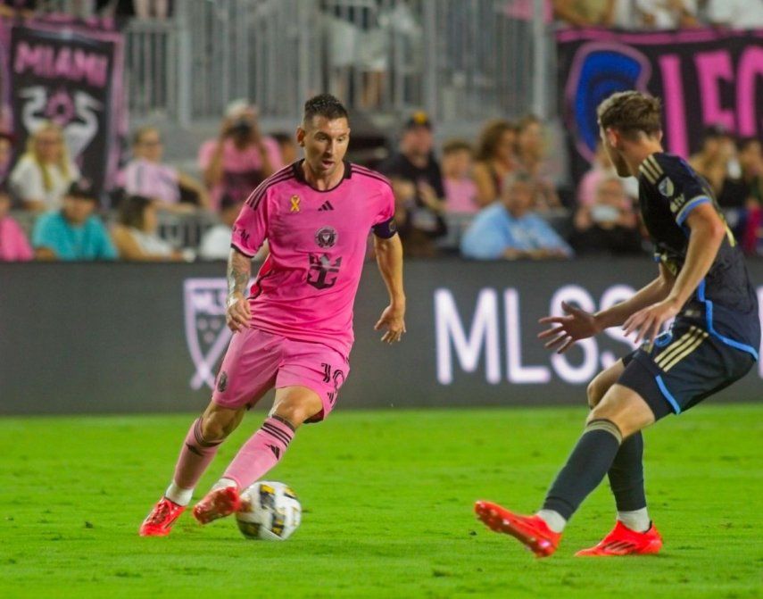 Lionel Messi frente a Charlotte a principio de temporada. Charlotte será el próximo rival de Inter Miami.